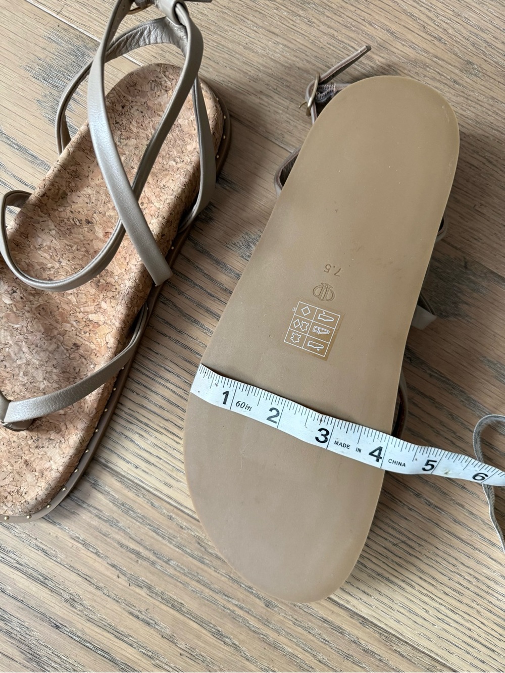 PAIGE Leather Strappy Sandals - Picture 7 of 9